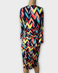Onjenu Kiki Zig Zag Knee Length Dress - 8