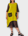 Ora Mesh Panel Two Piece Dress - 20