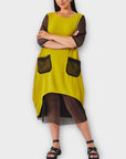 Ora Mesh Panel Two Piece Dress - 20