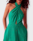Oysho Linen Blend Dress - XS