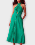 Oysho Linen Blend Dress - XS