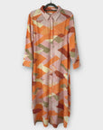 Part Two Binti Zig Zag Cotton Shirt Dress - 8/10