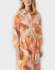 Part Two Binti Zig Zag Cotton Shirt Dress - 8/10