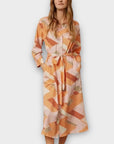 Part Two Binti Zig Zag Cotton Shirt Dress - 8/10