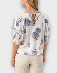 Part Two Rosalyn Linen Blend Floral Blouse - 14/16