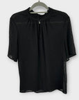 Part Two Textured Sheer Blouse - 12