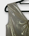 Pedro Del Hierro Metallic Silk Dress - 10 (M)