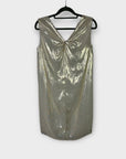 Pedro Del Hierro Metallic Silk Dress - 10 (M)