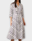 Phase Eight Sansa Stripe Midi Shirt Dress - 10