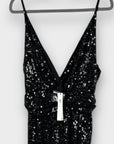 Asos Edition Twist Front Sequin Cami Midi Dress - 10