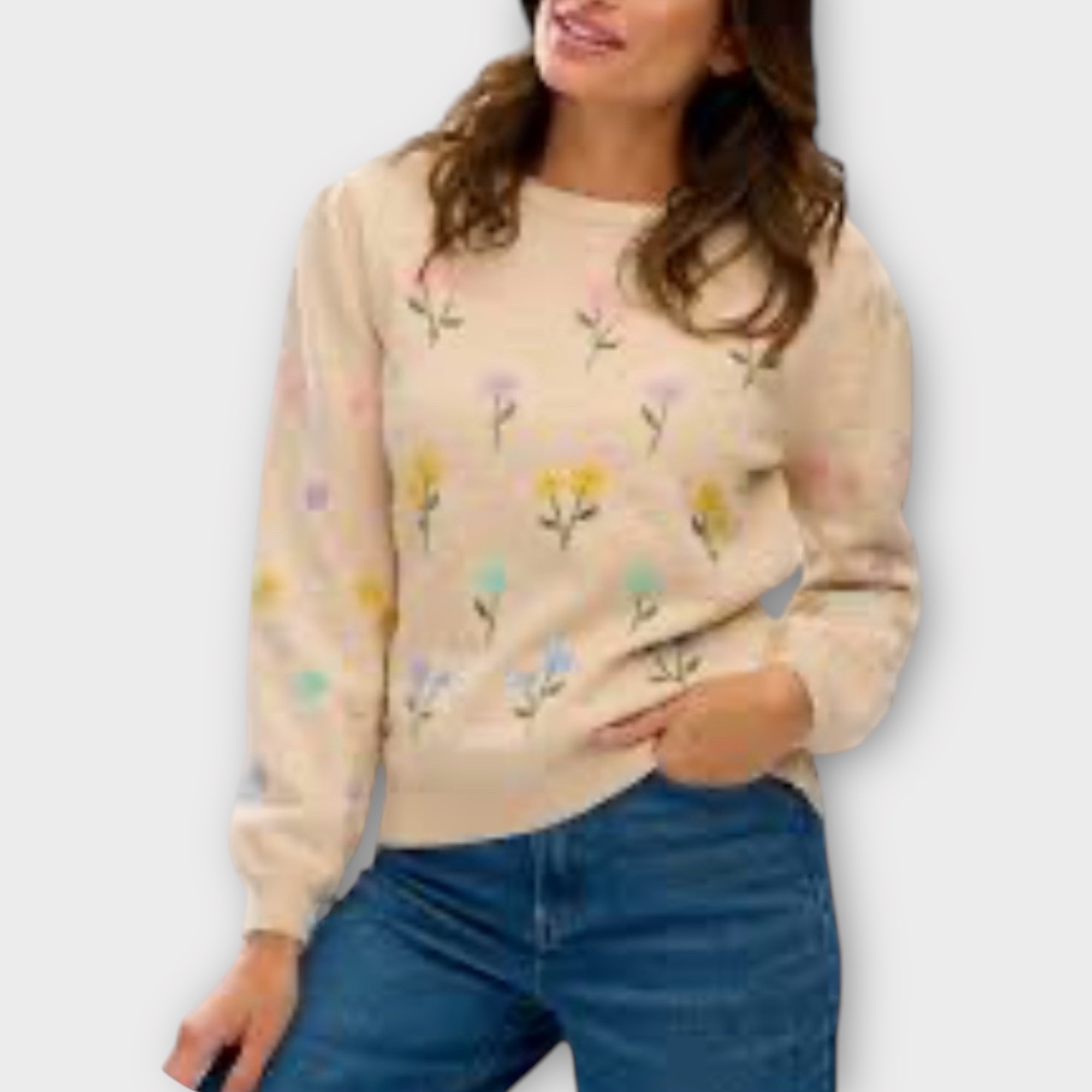Sugarhill Brighton Floral Embroidered Jumper - 10
