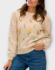 Sugarhill Brighton Floral Embroidered Jumper - 10