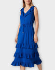 Ralph Lauren Dontae Ruffle Jersey Dress - 12 (M)