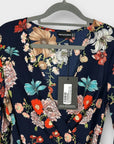 Pretty Little Thing Pleated Floral Midi Dress - 10