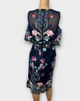 River Island Floral Embroidered Cold Shoulder Dress - 6