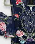 River Island Floral Embroidered Cold Shoulder Dress - 6
