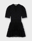 Maje Rayanette Guipure-Lace Skater Dress - 12