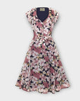Collectif London Floral Vintage Midi Dress - 10