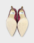 Dune Anna Mid Heel Reptile Print Court Shoes - 4/37