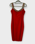 Pia Michi Open Back Beaded Dress - 10