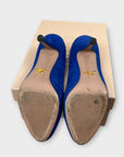 Prada Suede Platform Stiletto Heels - 4/37