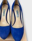 Prada Suede Platform Stiletto Heels - 4/37