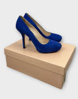 Prada Suede Platform Stiletto Heels - 4/37