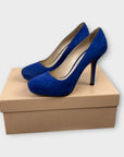 Prada Suede Platform Stiletto Heels - 4/37
