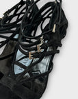 Prada Suede Strappy Heeled Sandals - 5/38