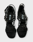 Prada Suede Strappy Heeled Sandals - 5/38