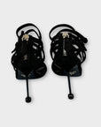 Prada Suede Strappy Heeled Sandals - 5/38