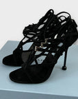 Prada Suede Strappy Heeled Sandals - 5/38