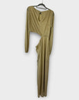 Pretty Lavish Rae Cut Out Metallic Maxi Dress - 12