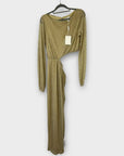 Pretty Lavish Rae Cut Out Metallic Maxi Dress - 12