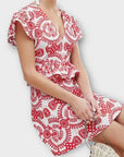 Pretty Little Thing Floral Embroidered Mini Dress - 6