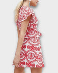 Pretty Little Thing Floral Embroidered Mini Dress - 6
