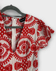 Pretty Little Thing Floral Embroidered Mini Dress - 6