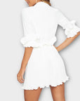 Pretty Little Thing Frill Detail Pleated Mini Dress - 4