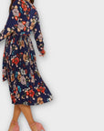Pretty Little Thing Pleated Floral Midi Dress - 10