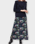 Pyrus Tiger Print Silk Nomi Maxi Skirt - 8/10 (S)
