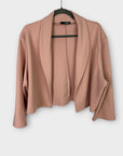 Quiz Shawl Collar Crop Jacket - 26