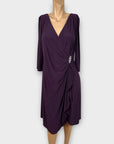 R&M Richards Embellished Wrap Dress - 12