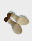 Rainbow Club Gracie Dyeable Ivory Satin High Block Heel Chunky Platform Sandals - 3.5/36.5