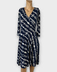 Ralph Lauren Nautical Faux-Wrap Dress - XS
