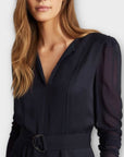 Reiss Addison Belted Shift Dress - 8