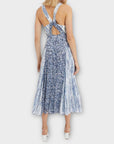 Reiss Alexandria Print Cut Out Midi Dress - 10