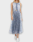 Reiss Alexandria Print Cut Out Midi Dress - 10