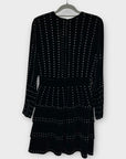 Reiss Angie Embellished Velvet Mini Dress - 6
