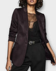 Reiss Cecile Animal Print Jacquard Blazer - 14