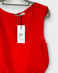 Reiss Draped Sleeveless Top - 10